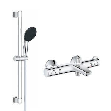 Змішувач для ванни Grohe Grohtherm 800 34567000 з душовим гарнітуром 27948001 (34567001) CV032204 фото