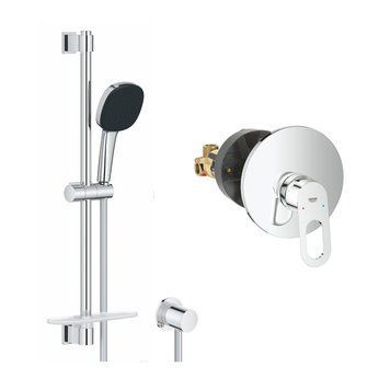 Душова система Grohe Bauloop з гарнітуром Vitalio Comfort 110 і підключенням Vitalio 2908026929 CV036740 фото