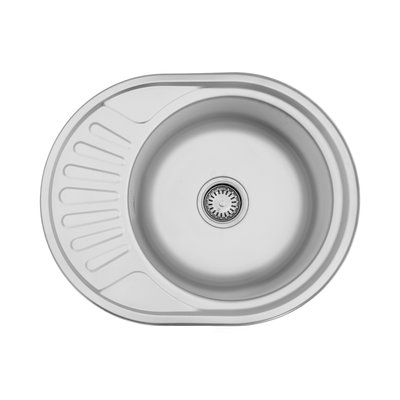 Кухонна мийка Kroner KRP Satin - 5745 (0.8 мм) CV022775 фото