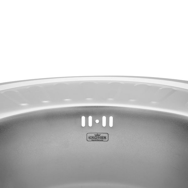 Кухонна мийка Kroner KRP Satin - 5745 (0.8 мм) CV022775 фото