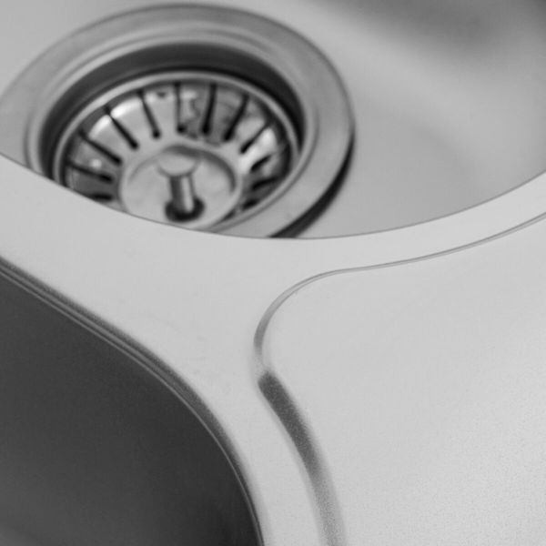 Кухонна мийка з нержавіючої сталі Platinum САТИН 7850D (0,8/180 мм) 11702 фото