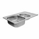 Кухонна мийка з нержавіючої сталі Platinum САТИН 7850D (0,8/180 мм) 11702 фото 3