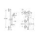 Змішувач для ванни Grohe Grohtherm 800 34567000 з душовим гарнітуром 27948001 (34567001) CV032204 фото 2