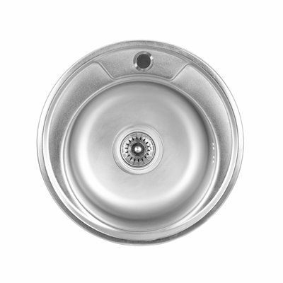 Кухонна мийка з нержавіючої сталі Platinum САТИН 450 (0,6/170 мм) 11517 фото