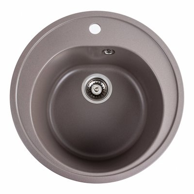 Гранітна мийка для кухні Platinum 510 LUNA матова Дюна 41615 фото