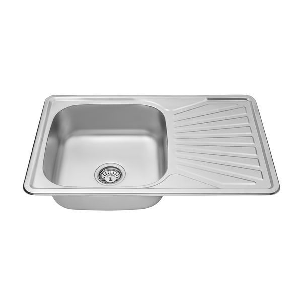 Кухонна мийка Kroner KRP Satin - 7848 (0.8 мм) CV022789 фото