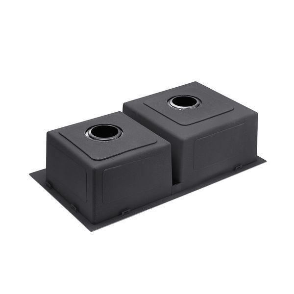 Комплект кухонної мийки Kroner KRP Schwarze - 7843ZHM PVD (3.0/1.0 мм) S4768 фото