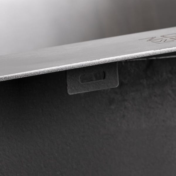 Комплект кухонної мийки Lidz Handmade H5050 Brushed Steel 3,0/1,0 мм S4818 фото