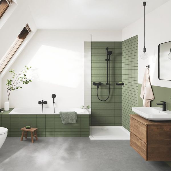 Змішувач для раковини Grohe QuickFix Dice M-Size 1018322430 з донним клапаном CV036184 фото