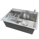 Комплект кухонної мийки Kraft KRF 6045 DECOR (3.0/1.0 мм) S3753 фото 4