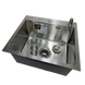 Комплект кухонної мийки Lidz Handmade H5050 Brushed Steel 3,0/1,0 мм S4818 фото 2