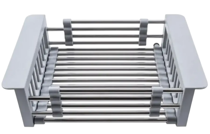Комплект кухонной мойки Kraft HM 5448 Декор (3.0/1.0 мм)+Смеситель для кухни Kroner KRP Edelstahl Klassisch &ndash; ESG031BLK S4818 фото