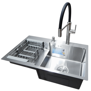 Комплект кухонної мийки Kraft Handmade HS L 780х480 (3.0/1.0 мм) S5035 фото