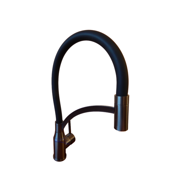 Комплект кухонної мийки KRAFT Handmade PVD чорна HS60*45 (3.0/1.0 мм) S3553 фото