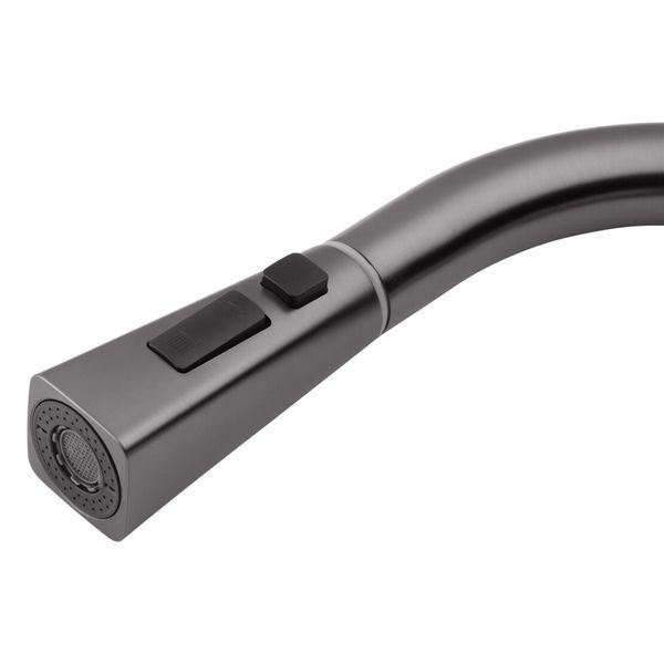 Комплект кухонної мийки Kraft HM 50х50 NANO BLACK (DECOR) PVD (3.0/1.0 мм) S5143 фото