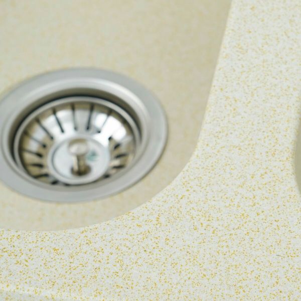 Гранітна мийка для кухні Platinum 7648W TWIN глянець Пісок 2255 фото