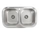 Кухонна мийка з нержавіючої сталі закруглена Platinum САТИН 7848D (0,8/180 мм) 11716 фото 1