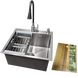 Комплект кухонної мийки Kraft KRF 5050 decor (3.0/1.0 мм) S4819 фото 1