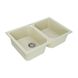 Гранітна мийка для кухні Platinum 7648W TWIN глянець Пісок 2255 фото 2