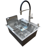 Комплект кухонной мойка Kraft KRF 5448 decor (3.0/1.0 мм) S3705 фото