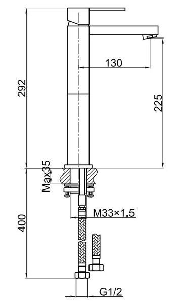 Змішувач для раковини (умивальника) KOHLMAN NEXEN CHROME QB170U фото
