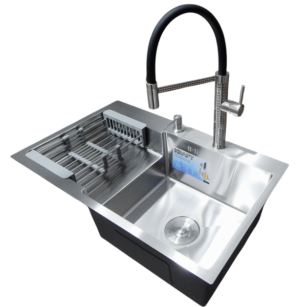 Комплект кухонної мийки Kraft Handmade HS L 780х480 (3.0/1.0 мм) S4895 фото