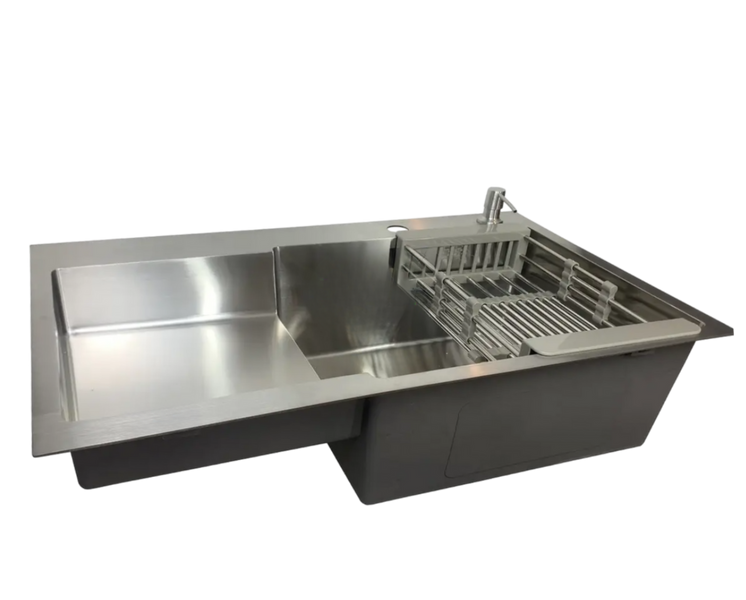 Комплект кухонної мийки Kraft Handmade HS L 780х480 (3.0/1.0 мм) S4895 фото
