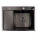 Кухонная мойка CM 65*50 R PVD черная VALESO Handmade 3.0/1.0 44562 фото 1