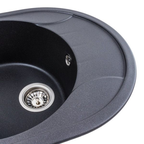 Гранитная мойка для кухни Platinum 5847 ONYX матовый Морион 41622 фото