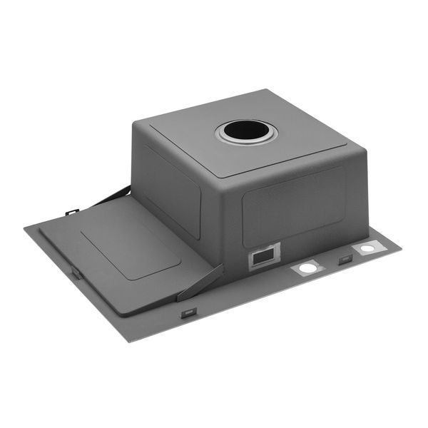 Комплект кухонна мийка Kroner Geb&uuml;rstet-6350RHM + змішувач K&uuml;che-C031GRA + дозатор Spender-016 CVS30128 фото