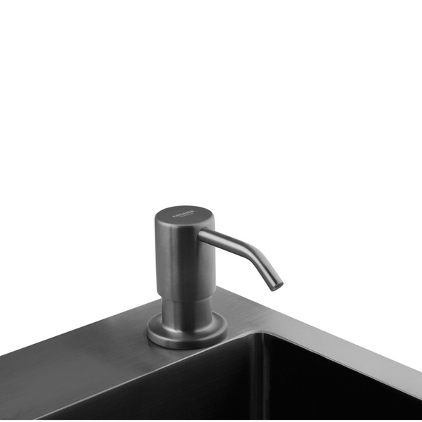 Комплект кухонної мийки Kraft HM 6845 NANO BLACK S4821 фото