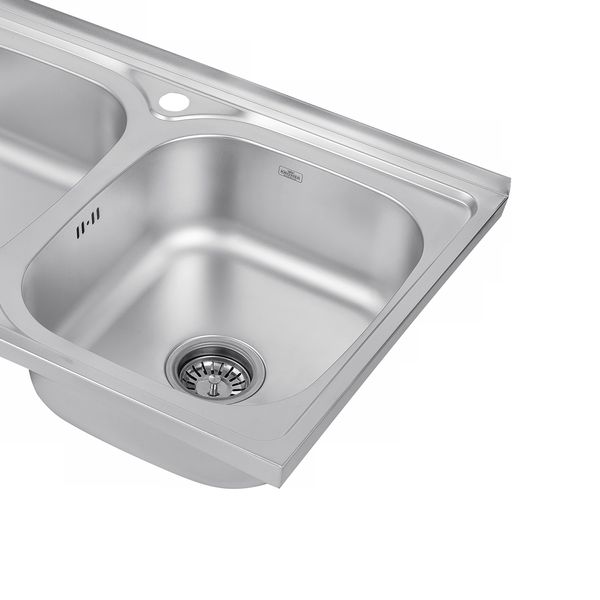 Кухонна мийка накладна Kroner KRP Satin - 5080Z (0.8 мм) CV022822 фото