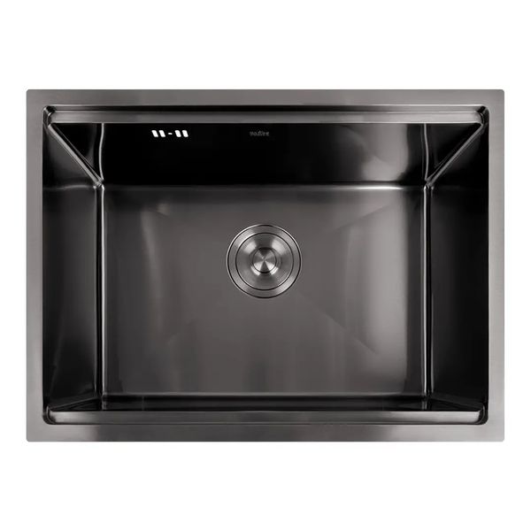 Мийка для кухні чорна під стільницю з PVD покриттям багатофункціональна Nett NB-5742 170 фото