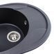 Гранитная мойка для кухни Platinum 5847 ONYX матовый Морион 41622 фото 4
