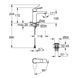Змішувач для раковини Grohe QuickFix Dice ES M-Size 1018360000 з донним клапаном CV036191 фото 2