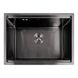 Мийка для кухні чорна під стільницю з PVD покриттям багатофункціональна Nett NB-5742 170 фото 4