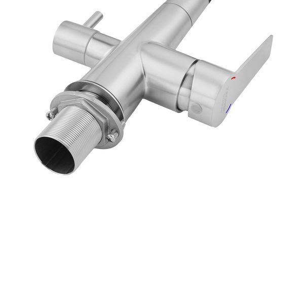 Змішувач для кухні з підключенням до фільтра Kroner KRP Edelstahl Klassisch - ESG03817BLK CV027936 фото