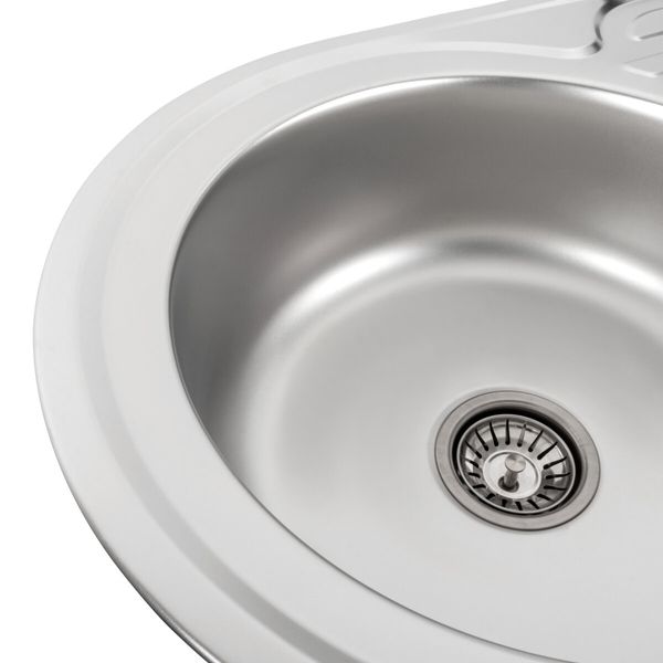 Кухонна мийка з нержавіючої сталі Platinum 7750 САТИН (0,8/180 мм) 11727 фото