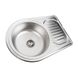 Кухонна мийка з нержавіючої сталі Platinum ДЕКОР 6745 (0,8/180 мм) 11533 фото 2