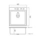 Кухонна мийка Platinum Handmade PVD чорна HSBB 400х500х230 (з кріпленням+повна комплектація) 23648 фото 3