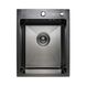 Кухонна мийка Platinum Handmade PVD чорна HSBB 400х500х230 (з кріпленням+повна комплектація) 23648 фото 1