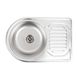 Кухонна мийка з нержавіючої сталі Platinum ДЕКОР 6745 (0,8/180 мм) 11533 фото 1