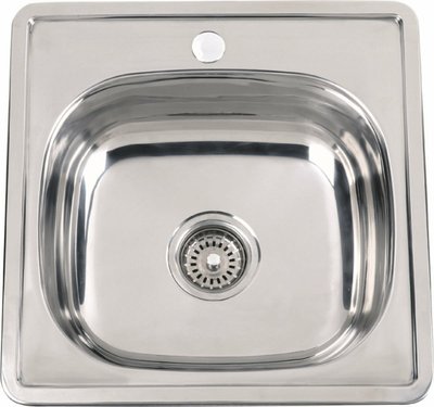 Кухонна мийка з нержавіючої сталі Platinum ДЕКОР 4848 (0,6/170 мм) 11732 фото