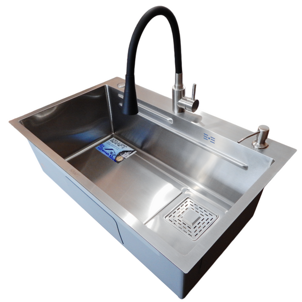 Комплект кухонної мийки Kraft HM 6845 Satin S3608 фото