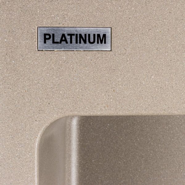 Гранитная мойка для кухни Platinum 7850 Bogema матовый Титан 40367 фото