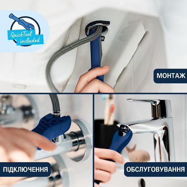 Змішувач для раковини Grohe QuickFix Dice S-Size 1018560000 з донним клапаном CV036195 фото