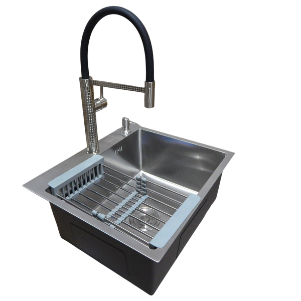 Комплект кухонної мийки Kraft KRF 5448 DECOR (3.0/1.0 мм) S3658 фото