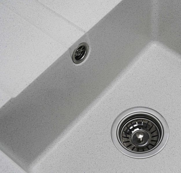 Комплект: Мийка ARIA 5851 біла в крапку + Змішувач 56 B NESP білий в крапку + Сифон 1041 53981 фото
