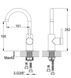 Змішувач для кухні KOHLMAN AXEL GRAPHITE QB150AG фото 2