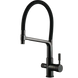 Комплект кухонной мойки Platinum Handmade PVD 580х430х220 черная (толщина 3,0/1,5 мм) S4773 фото 7